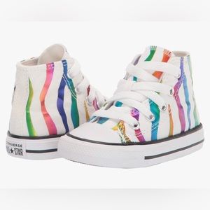 Converse kids Chuck Taylor All Star Hi Zebra Sneakers size toddler 10